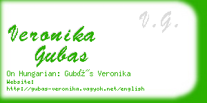 veronika gubas business card